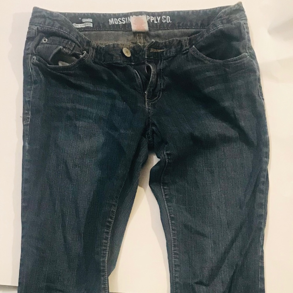 Mossimo dark wash jeans with boot cut flare Sz11